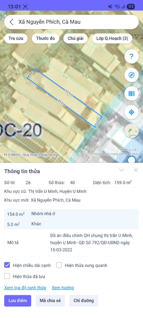 Tài sản tọa lạc tại thửa đất số 28 - Tờ bản đồ số 26, Khóm 04, TT U Minh, Huyện U Minh, Cà Mau (nay là xã Nguyễn Phích, tỉnh Cà Mau)